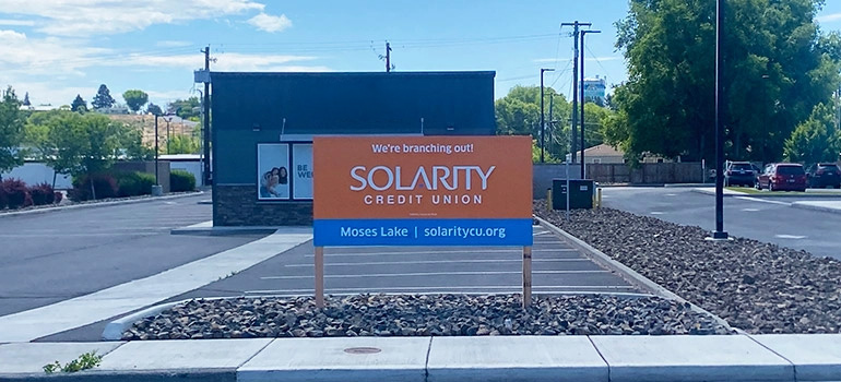 Future location for Solarity Credit Union Moses Lake branch