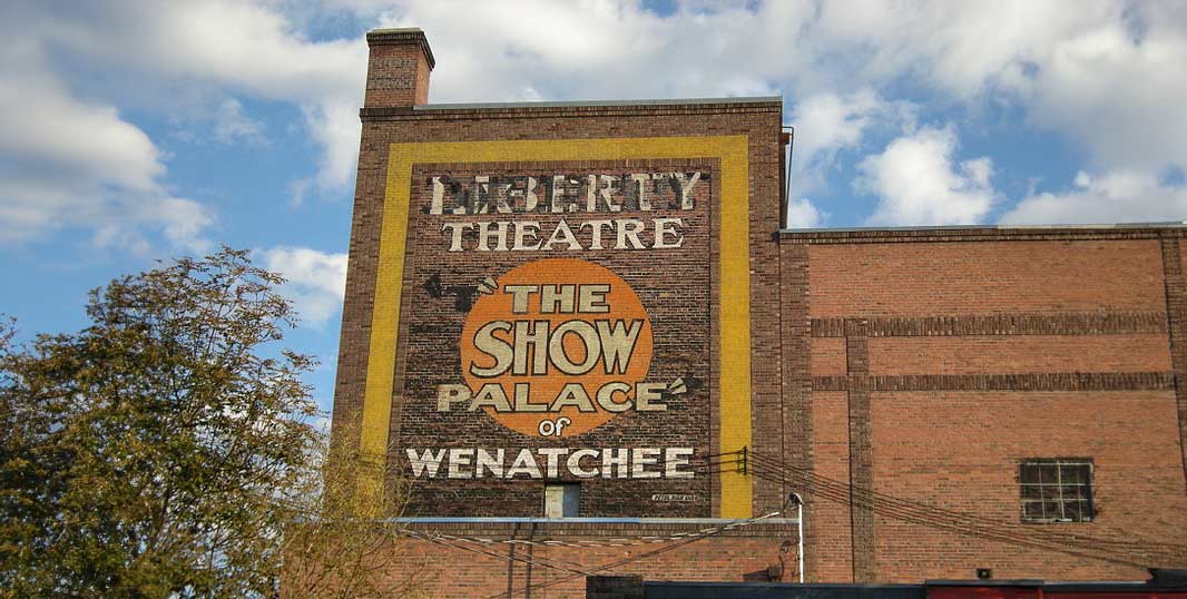 Liberty Theatre sign Wenatchee, Washington